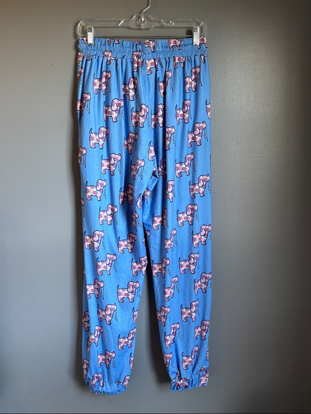 Puppie Love blue lounge pants / pajama pants sz L turtle puppies - Picture 3 of 7